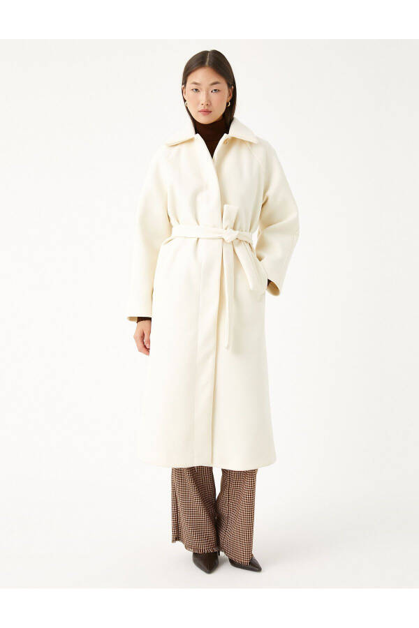 Belted wool coat - 3