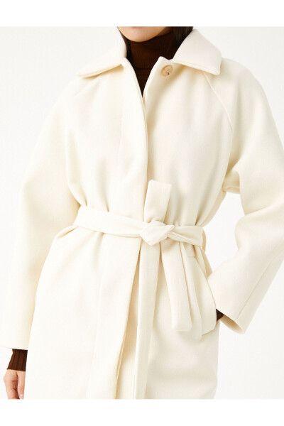 Belted wool coat - 5