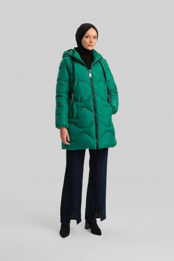 Benetton Green Quilted Jacket (23Kd8303) - 2