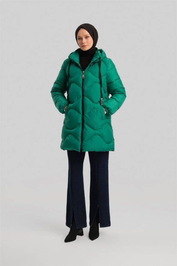 Benetton Green Quilted Jacket (23Kd8303) - 3