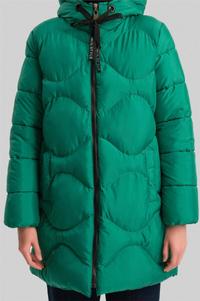 Benetton Green Quilted Jacket (23Kd8303) - 5