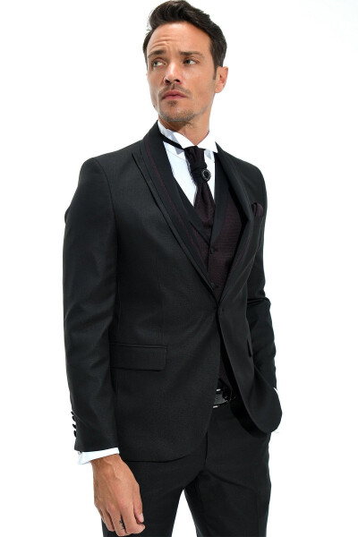 Berlin Ceremonia Black Groom Suit - 30