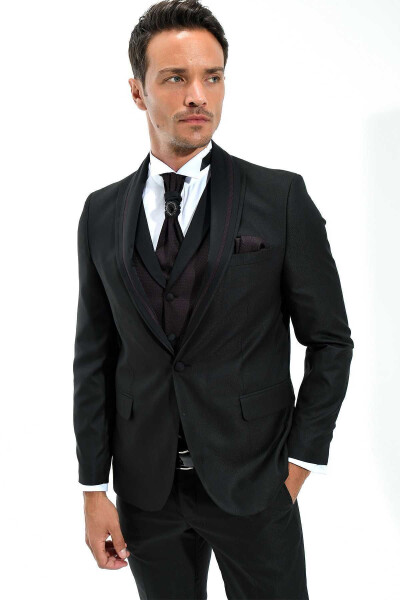 Berlin Ceremonia Black Groom Suit - 26