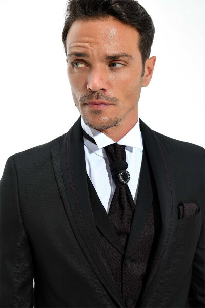 Berlin Ceremonia Black Groom Suit - 3