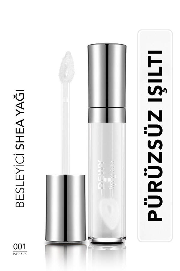 Besleyici Dudak Parlatıcısı - Dewy Lip Glaze - 001 Wet Lips-8682536068017 - 9