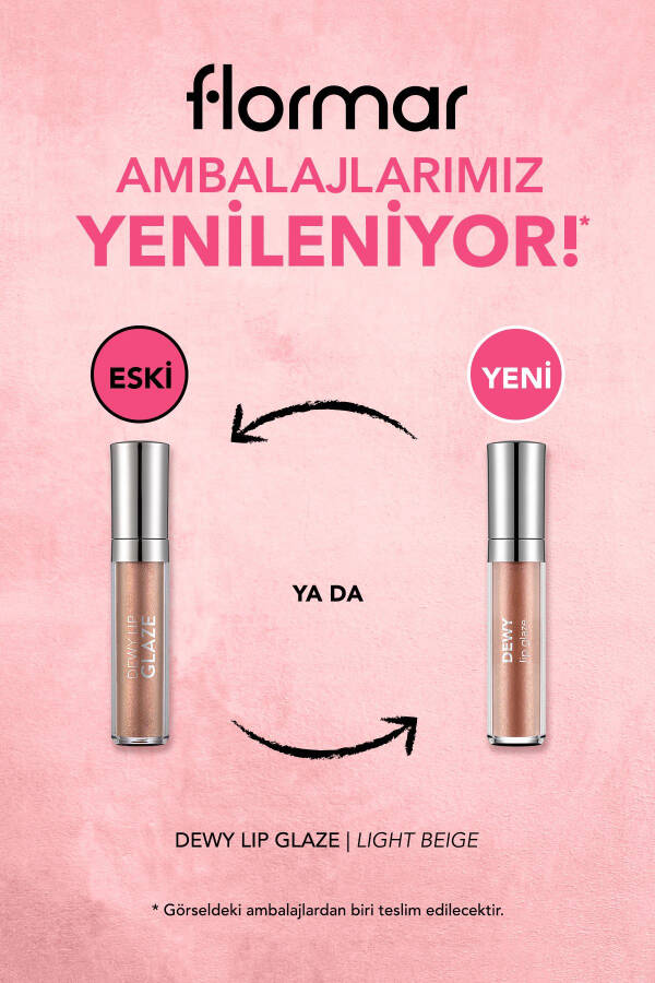 Besleyici Dudak Parlatıcısı - Dewy Lip Glaze - 002 Açık Bej - 8682536068031 - 26