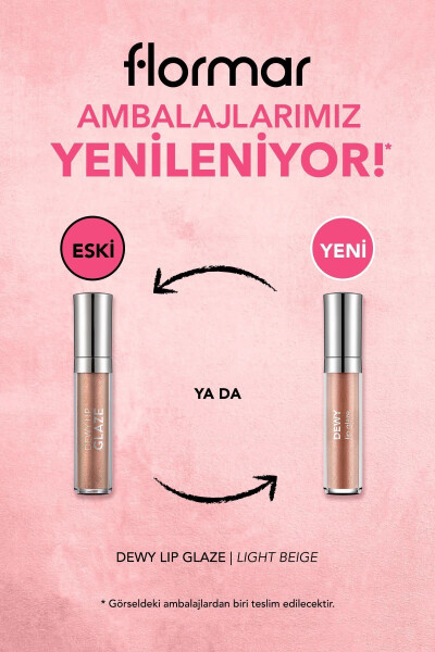 Besleyici Dudak Parlatıcısı - Dewy Lip Glaze - 002 Açık Bej - 8682536068031 - 18