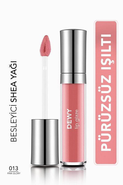 Besleyici Dudak Parlatıcısı - Dewy Lip Glaze - 013 Pembe Zafer - 8682536068253 - 17