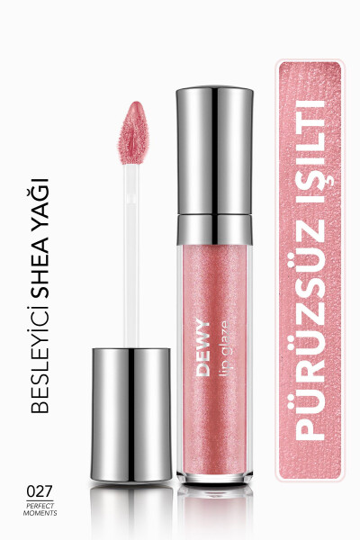 Besleyici Dudak Parlatıcısı - Dewy Lip Glaze - 027 Mükemmel Anlar - 8682536069502 - 25