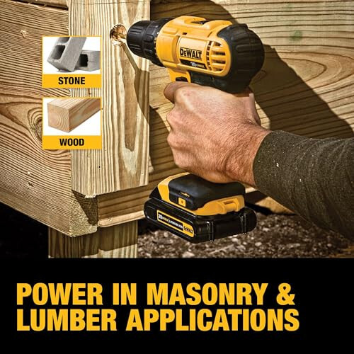 Беспроводной дрель/шуруповерт DEWALT 20V Max, в комплекте 2 аккумулятора и зарядное устройство (DCD771C2) - 6