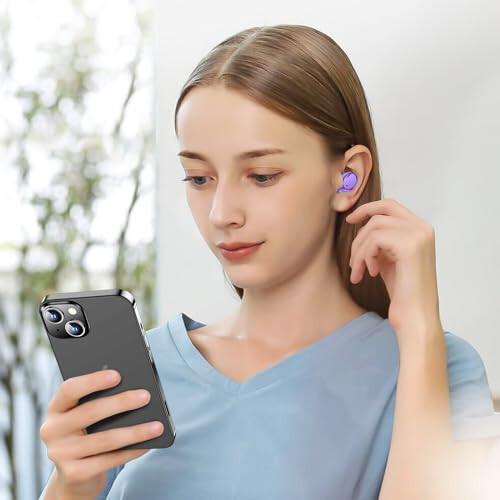 Беспроводные наушники Kurdele Bluetooth 5.3, S8 Глубокие басы Hi-fi стереонаушники с микрофоном, внутриканальные наушники с шумоподавлением для вызовов Bluetooth, захватывающий звук премиум-класса для iPhone, Android - 14