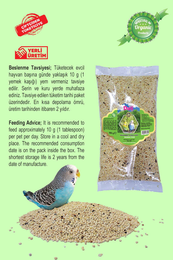 Best Parakeet Food in Premium Quality 2 Pack 1 Kg - 4