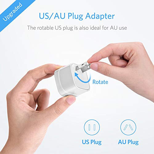 BESTEK Universal Sayohat Adapteri 220V dan 110V ga Voltaj Konverteri 6A 4 Port USB Zaryadlash va UK/AU/US/EU Butun Dunyo Bo'ylab Vilkalı Adapter (Oq) - 8