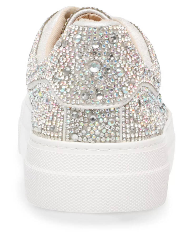 Betsey Johnson Women's Sidny Platform Sneakers Rhinestone - 5