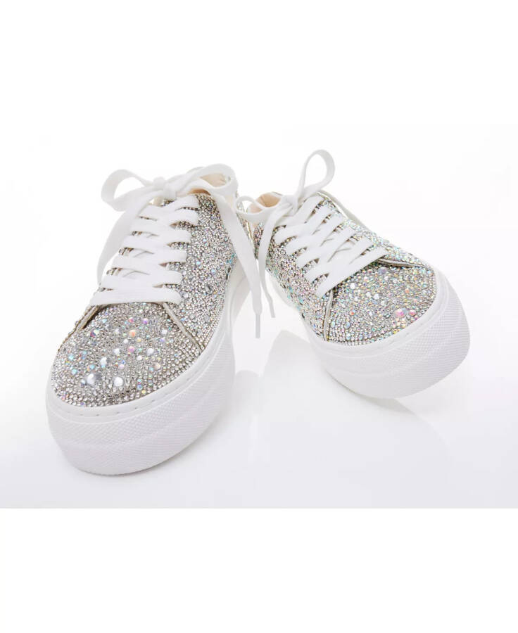 Betsey Johnson Women's Sidny Platform Sneakers Rhinestone - 8