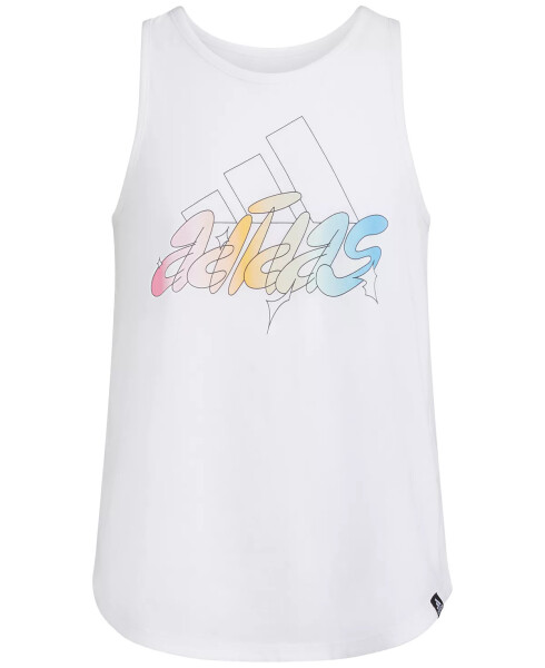 Beyaz Pamuklu Logo Tank Top - 5