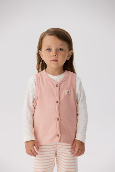 BG Store Baby Girl Salmon Vest - 6