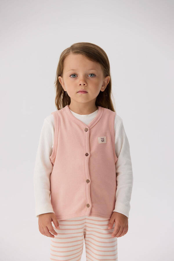 BG Store Baby Girl Salmon Vest - 2