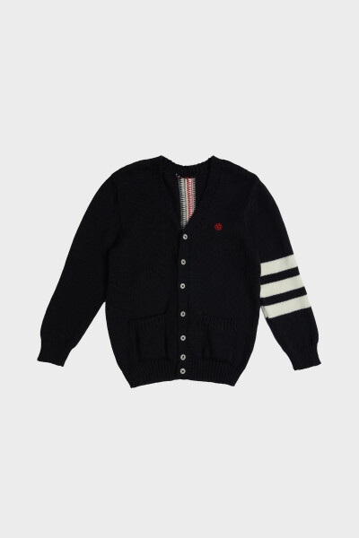 BG Store Boys Navy Cardigan 23FW1NB3720 - 5