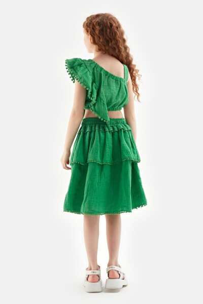 Bg Store Girls Green Skirt 23ss0tj4307 - 4