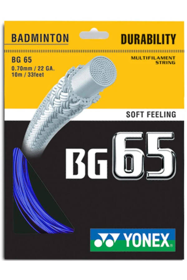 BG65 10 m Badminton Racket String Blue - 1