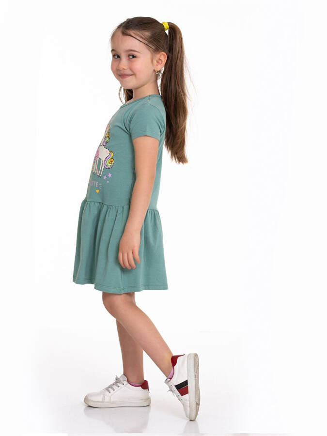 Bicycle Collar Baby Girl Dress - 4