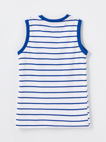 Bicycle Collar Printed Boys' Tank Top - 3