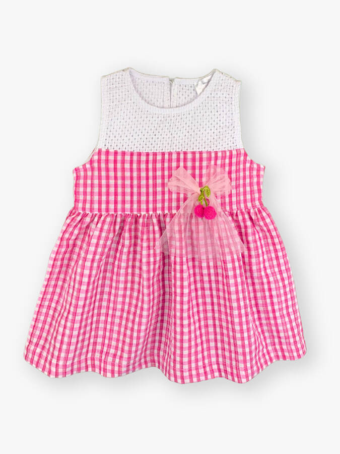 Bicycle Collar Sleeveless Baby Girl Dress - 1