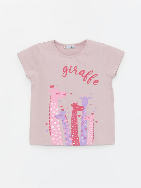 Bicycle Neck Baby Girl T-Shirt - 4