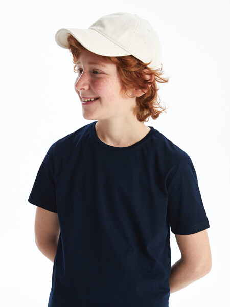 Bicycle Neck Basic Short Sleeve Boys T-Shirt - 8