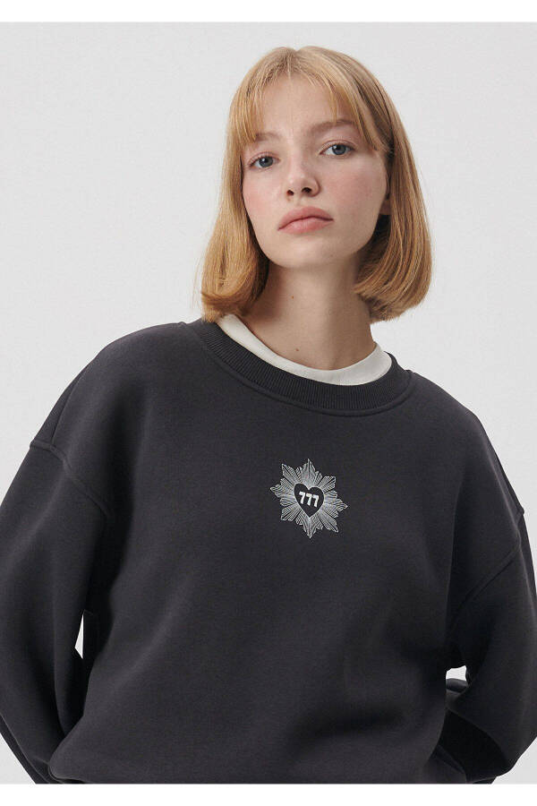 Bicycle Neck Grey Sweatshirt 1S10014-70087 - 2