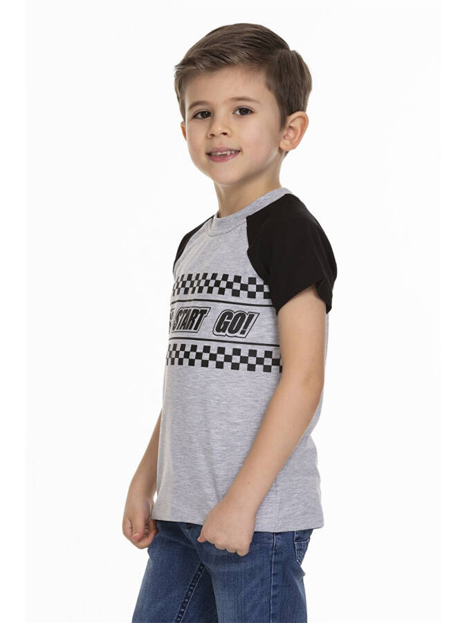 Bicycle Neck Printed Baby Boy T-shirt - 7