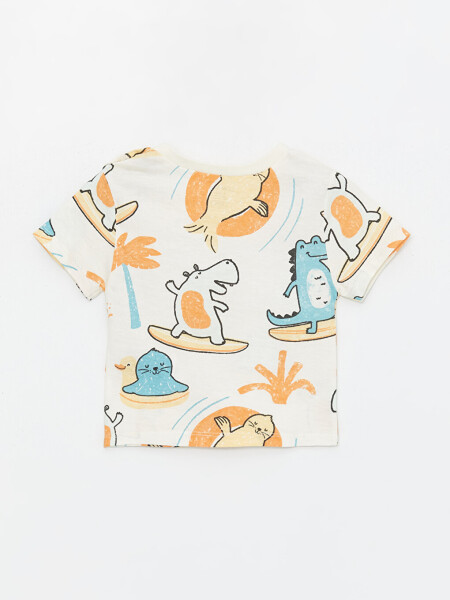 Bicycle Print Baby Boy T-Shirt and Shorts 2-Piece Set - 3