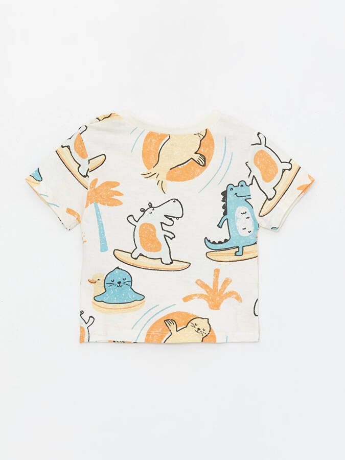 Bicycle Print Baby Boy T-Shirt and Shorts 2-Piece Set - 3