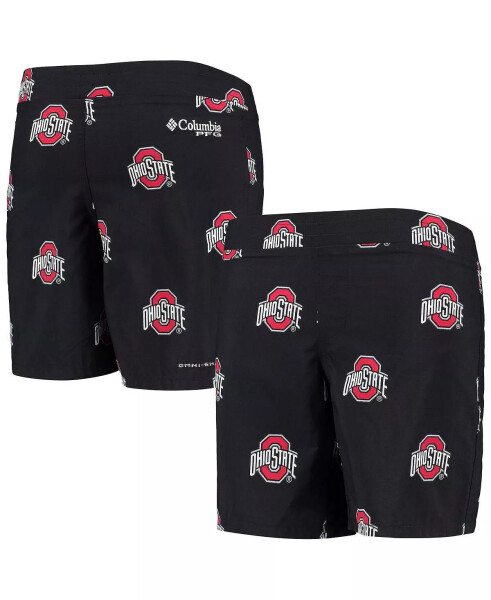 Big Boys Black Ohio State Buckeyes Backcast Printed Omni-Shade Shorts Black - 6