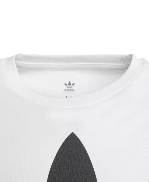 Big Boys Logo-Print Cotton T-Shirt White/Black - 9