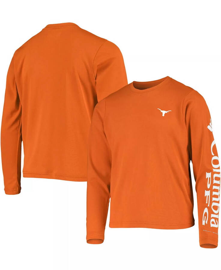 Big Boys Texas Orange Texas Longhorns PFG Terminal Tackle Long Sleeve Omni-Shade T-shirt Orange - 1