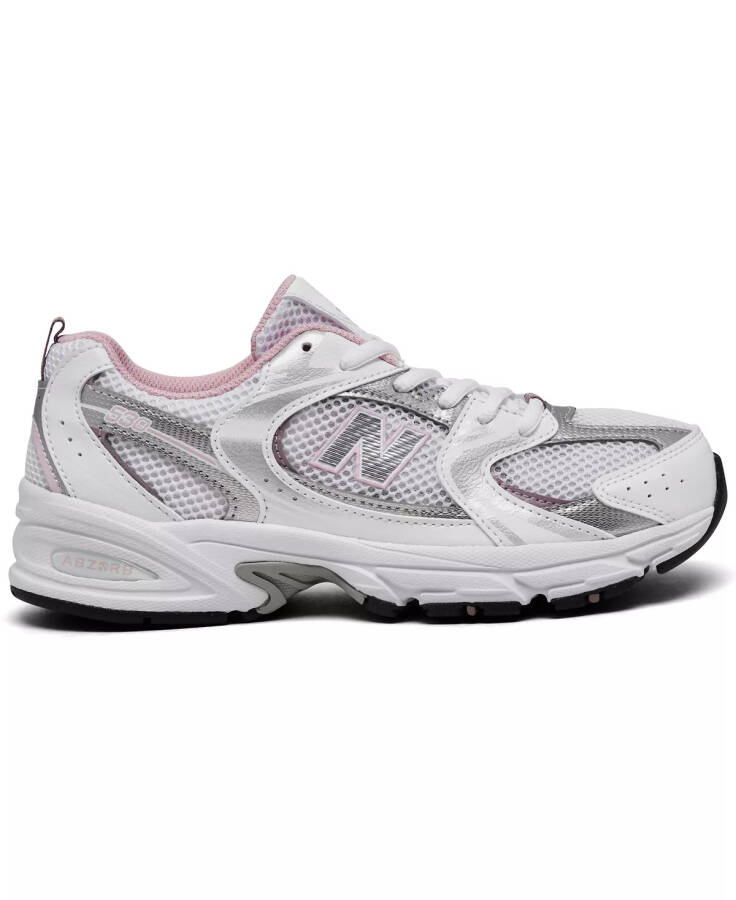 Big Girl's 530 Casual Sneakers from Finish Line White/Pink - 2