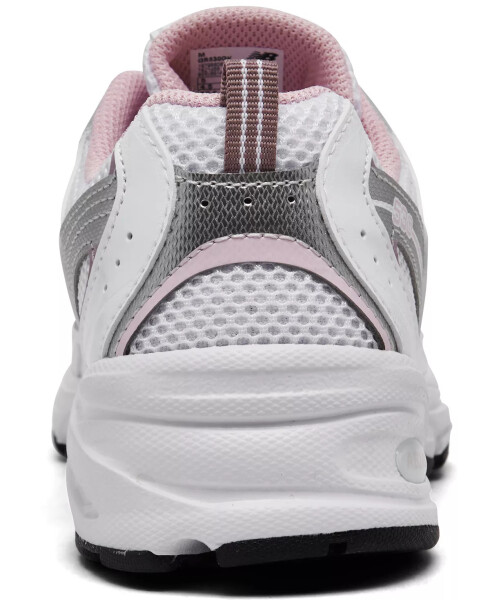 Big Girl's 530 Casual Sneakers from Finish Line White/Pink - 4