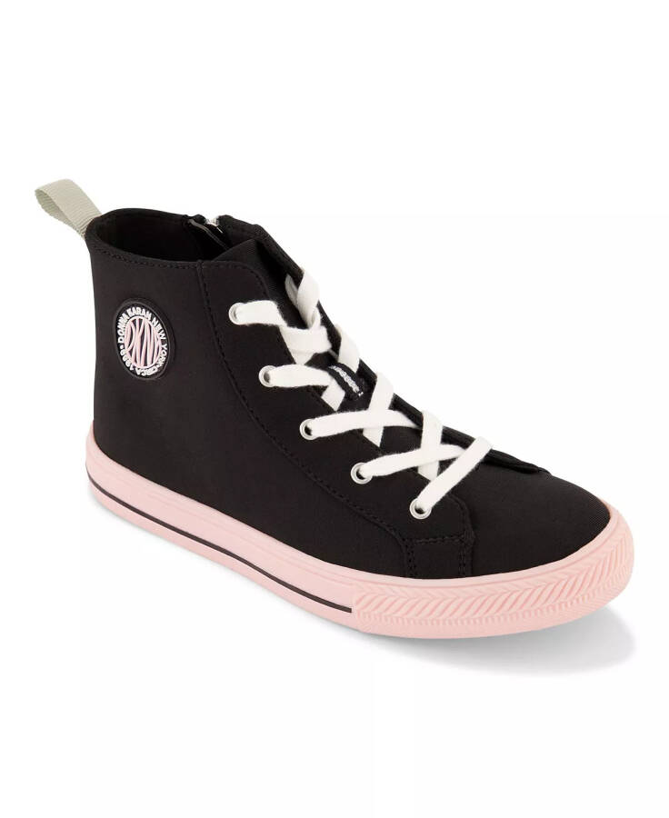 Big Girls Hannah High Top Sneakers Black, Pink - 1