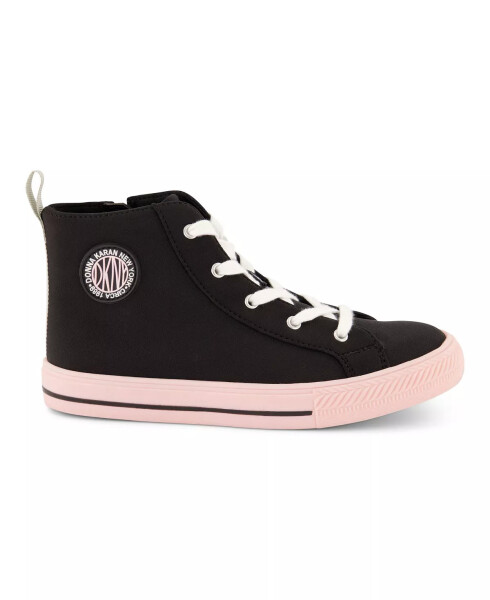 Big Girls Hannah High Top Sneakers Black, Pink - 2