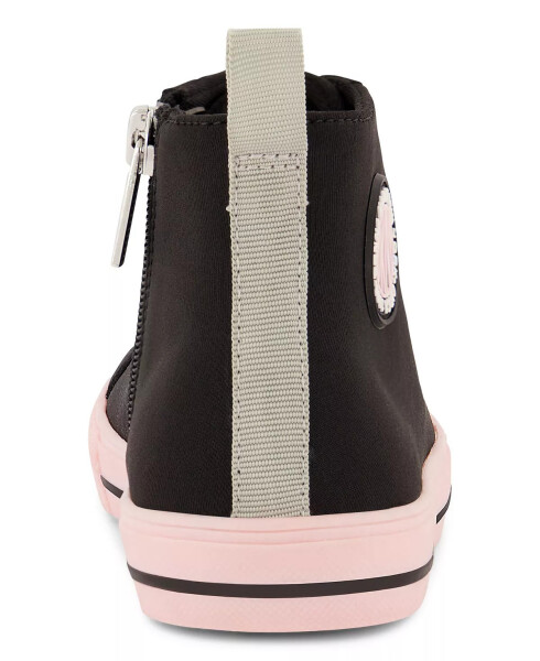 Big Girls Hannah High Top Sneakers Black, Pink - 6