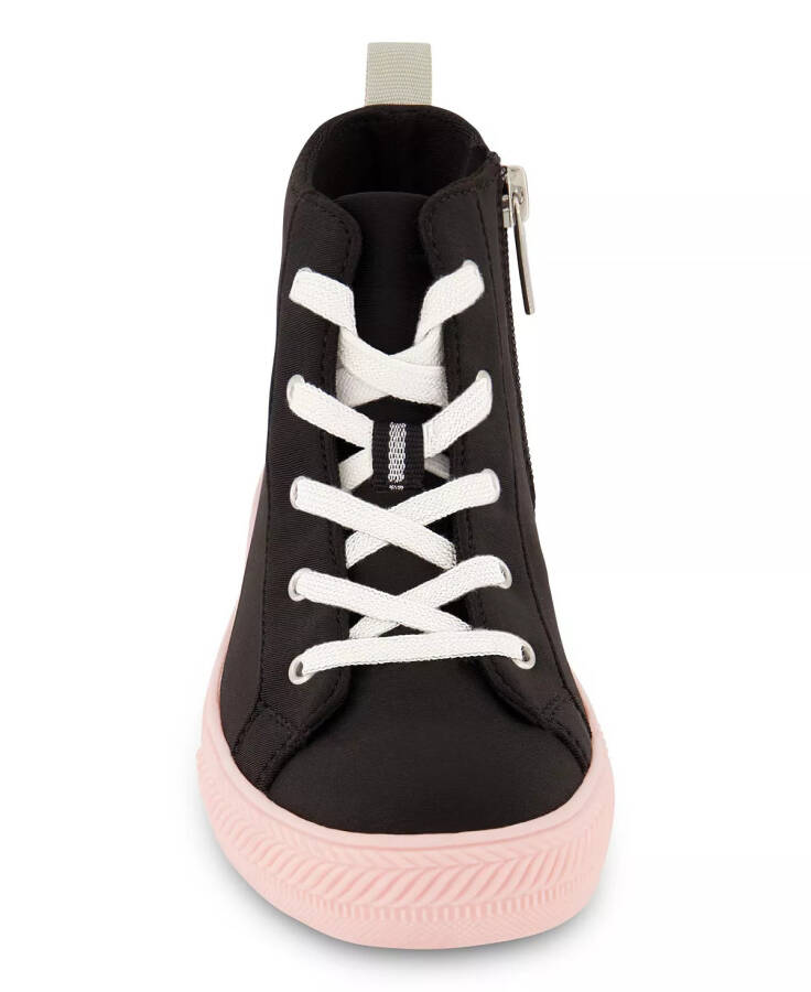 Big Girls Hannah High Top Sneakers Black, Pink - 7