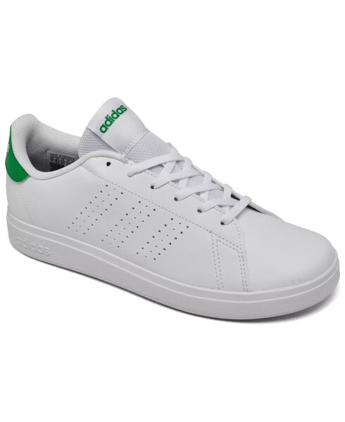 Big Kids Advantage Base 2.0 Casual Sneakers from Finish Line in White/Green. - 1