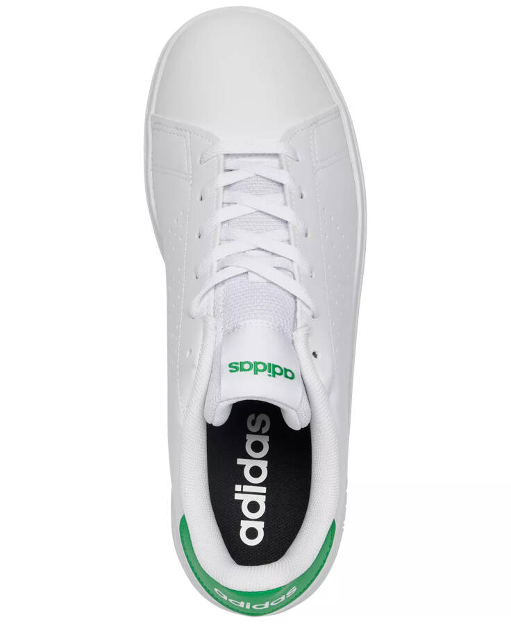 Big Kids Advantage Base 2.0 Casual Sneakers from Finish Line in White/Green. - 3