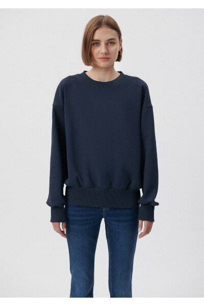 Bike Neck Navy Sweatshirt 1S10004-82318 - 17