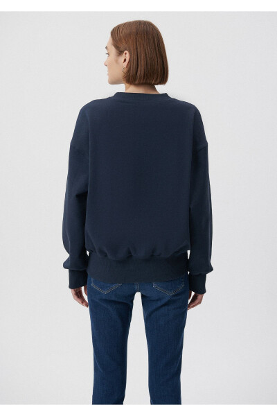 Bike Neck Navy Sweatshirt 1S10004-82318 - 18