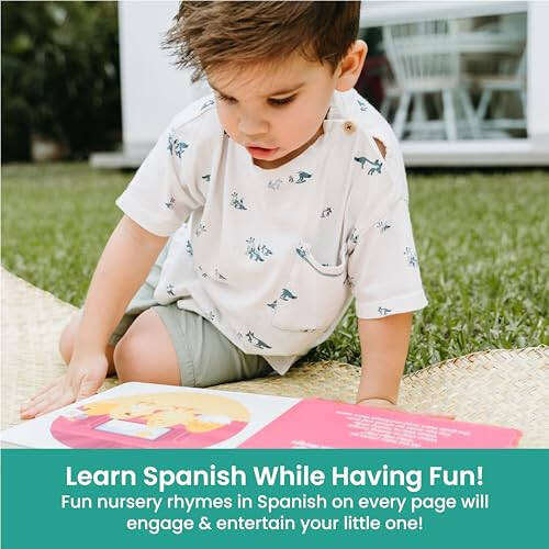 Binibi Spanish Musical Book for Babies & Toddlers 1-3 Los Pollitos Dicen & Other Nursery Rhymes | Spanish Learning for Kids | Bilingual Children's Book | Sound Book | Libro en español para bebés - 8