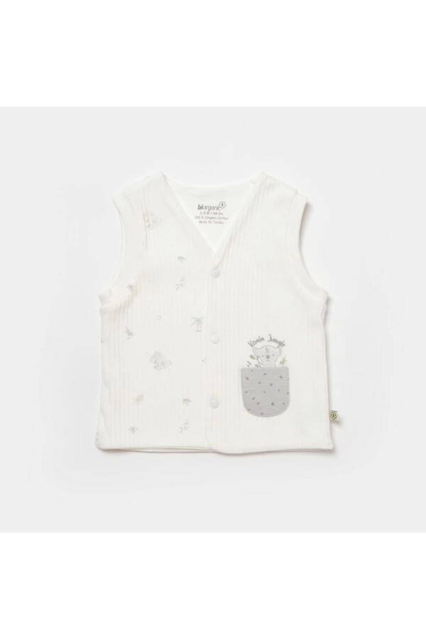 Biorganic Koala Jungle Baby Vest 61494 Grey - 1