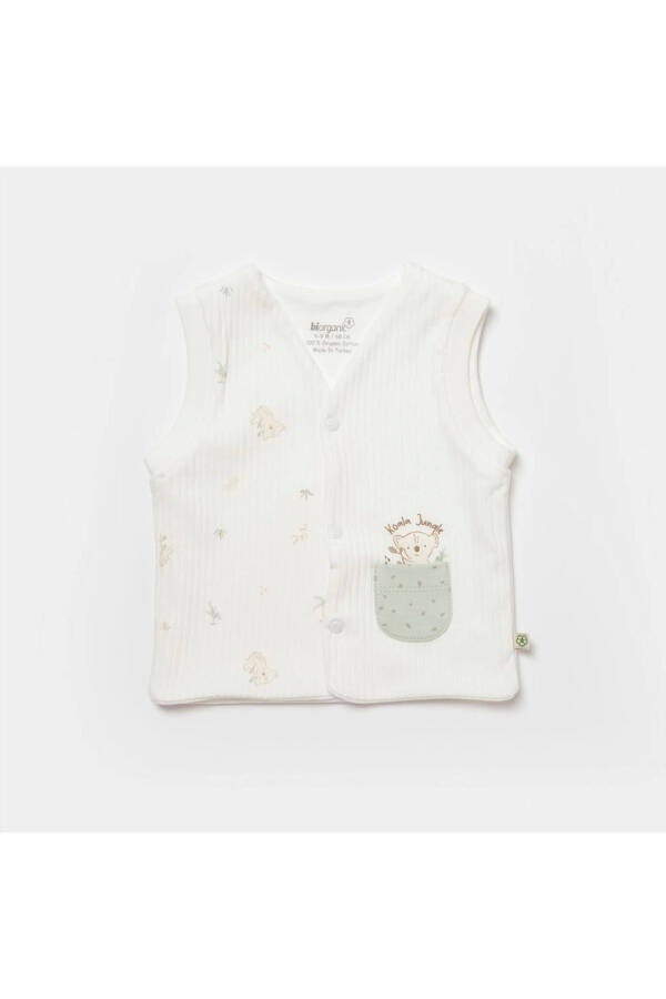 Biorganic Koala Jungle Baby Vest 61494 Mint - 1